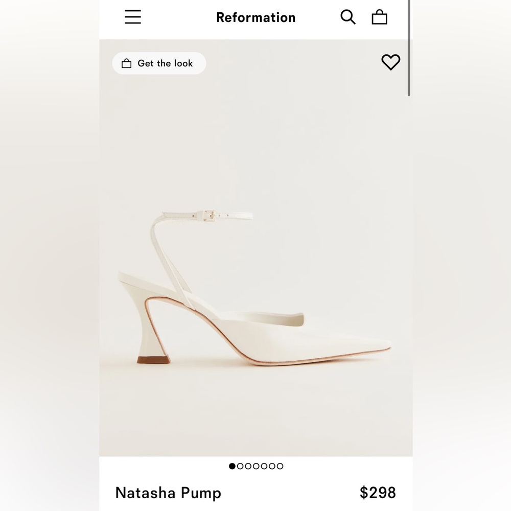 Reformation Natasha Cream Heels